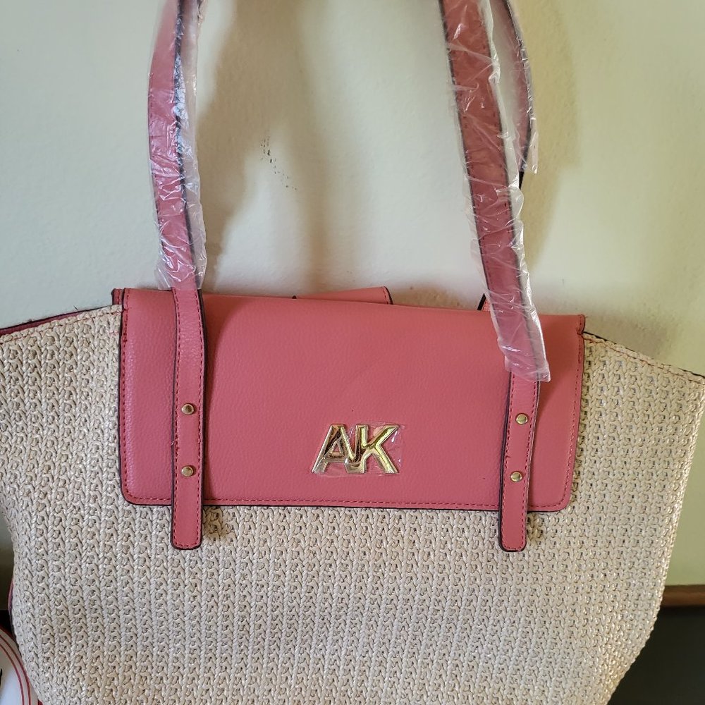 Anne Klein Curved Tote Bag - Picture 2 of 9